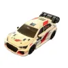 White racing car model alloy material dynamic collectible ornament Item Picture